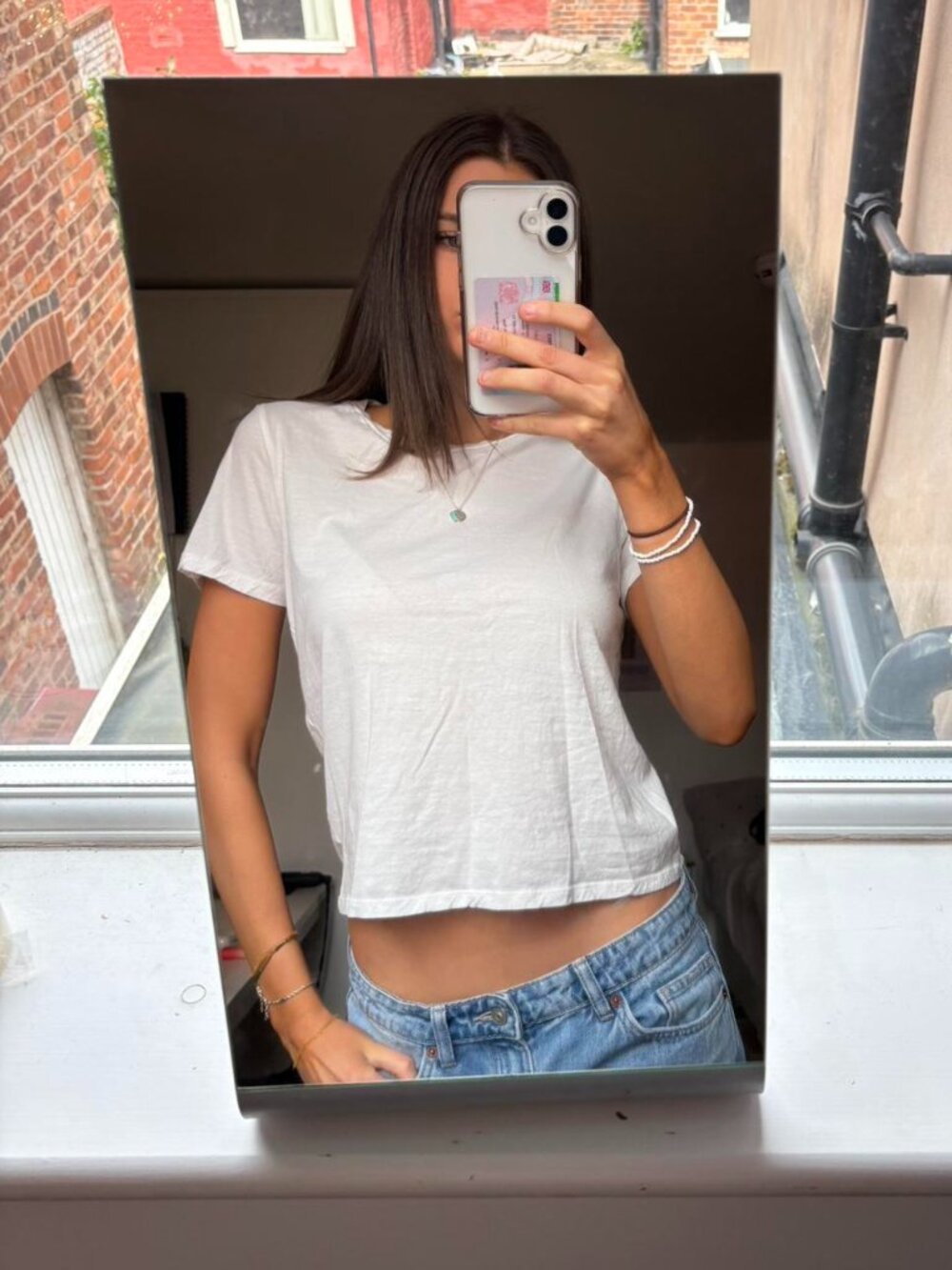 White Crop-top